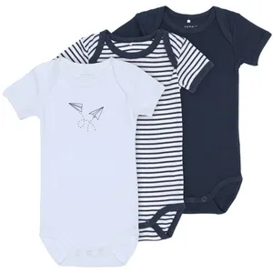 بادی آستین کوتاه نوزادی نیم ایت مدل S13145685 مجموعه 3 عددی