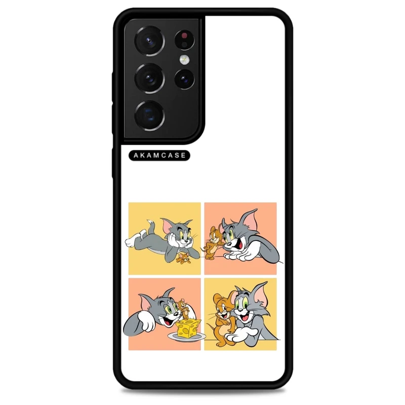 کاور آکام مدل AMC-WSGS21U-TOM & JERRY8 مناسب برای گوشی موبایل سامسونگ Galaxy S21 Ultra