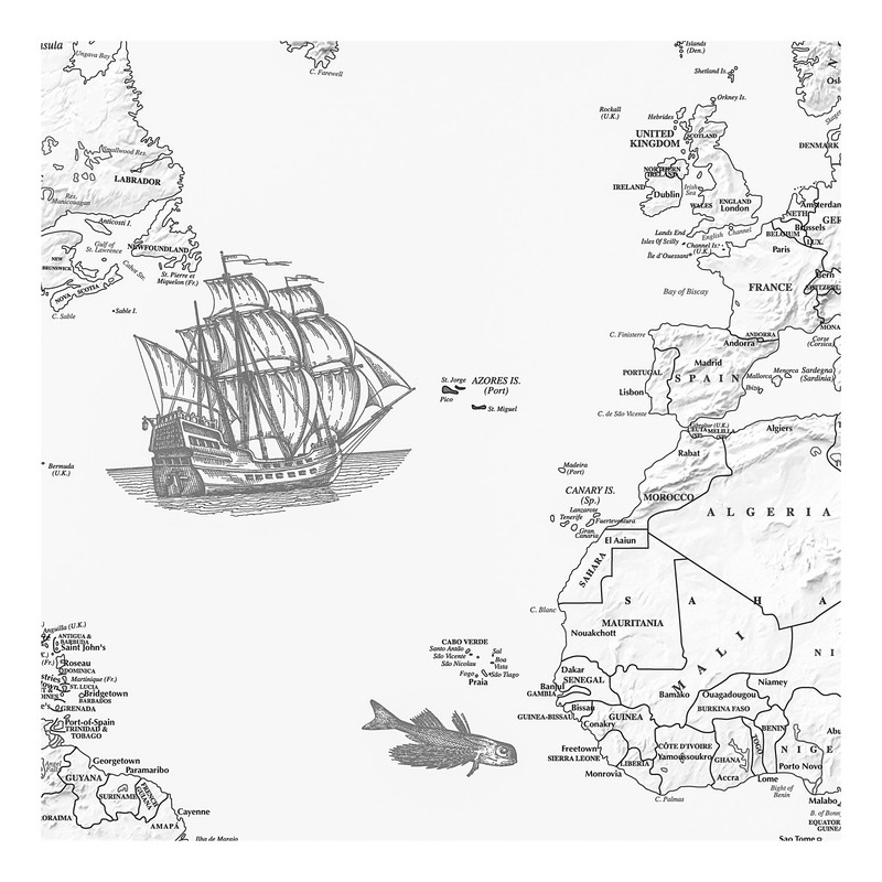 نقشه جهان انتشارات گیتاشناسی نوین کد 2001_BW