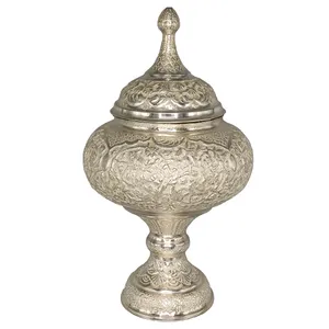شکلات خوری قلمزنی طرح گل و مرغ کد ۱۰۳