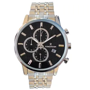 ساعت مچی عقربه‌ای مردانه رومانسون مدلبند فلزی سه موتور کرنوگراف کد 210210
