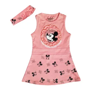 ست پیراهن و هدبند دخترانه کد 10097-3