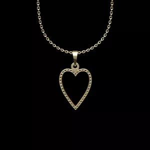 گردنبند طلا 18 عیار زنانه مدوپد مدل قلب کد II2-1-1220