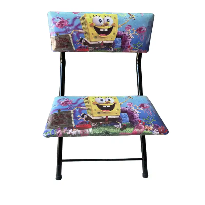 ست میز تحریر و صندلی سپهر یاس طرح باب اسفنجی کد 1