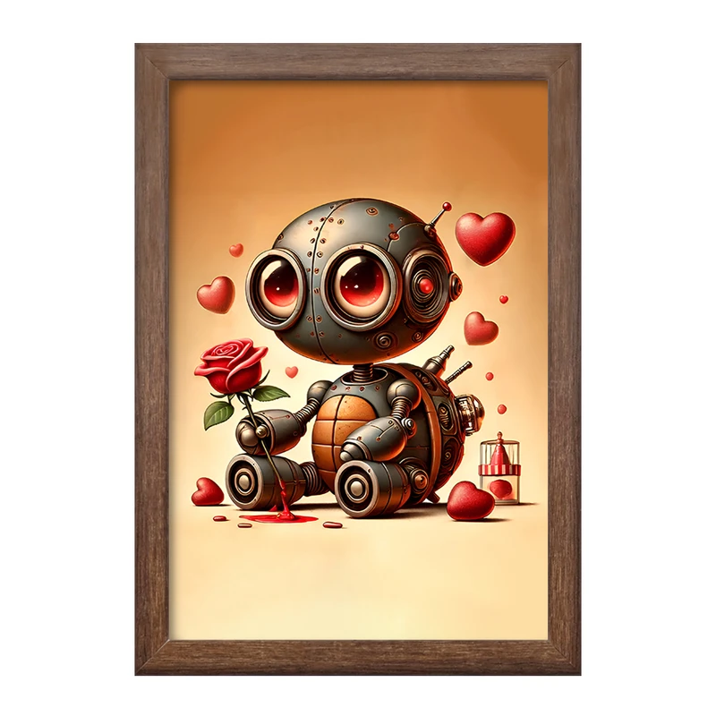 تابلو خندالو طرح ربات لاکپشتی کد F11753