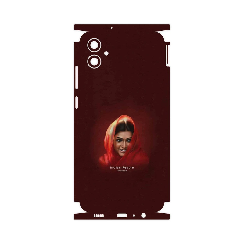 برچسب پوششی ماهوت مدل Portrait of an Indian Woman-FullSkin مناسب برای گوشی موبایل سامسونگ Galaxy F04