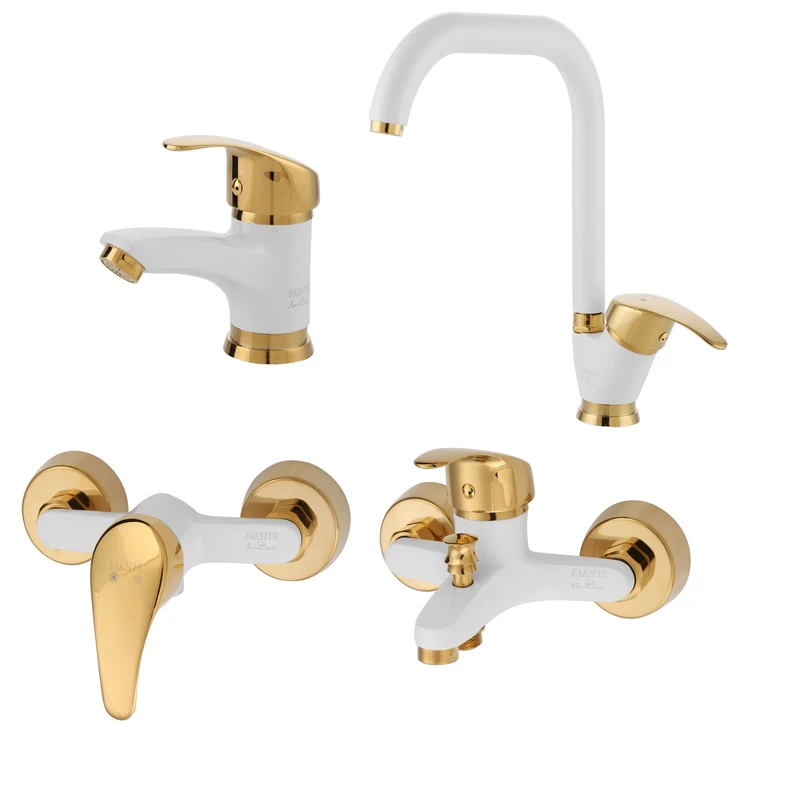 ست شیرآلات فاخته مدل ماهان مجموعه 4 عددی