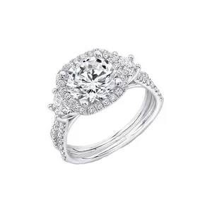 انگشتر نقره زنانه قیراط طرح مستطیل کد GH4231