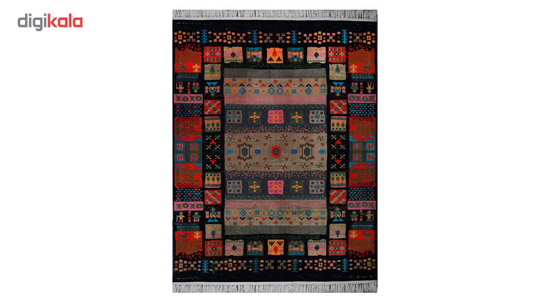 گبه ماشینی کاشان ابریشم کد 3001