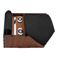 ست کراوات و دستمال جیب و دکمه سردست و گیره کراوات مردانه مدل 711