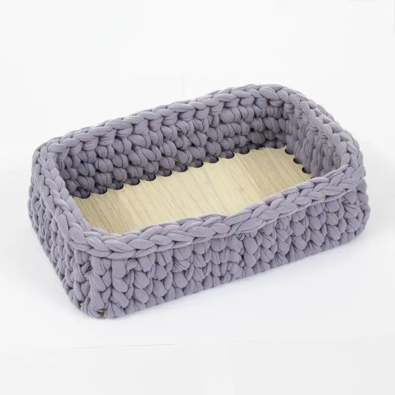 سبد قلاب بافی تریکو پورکاوه مدل سنتی مجموعه 3 عددی