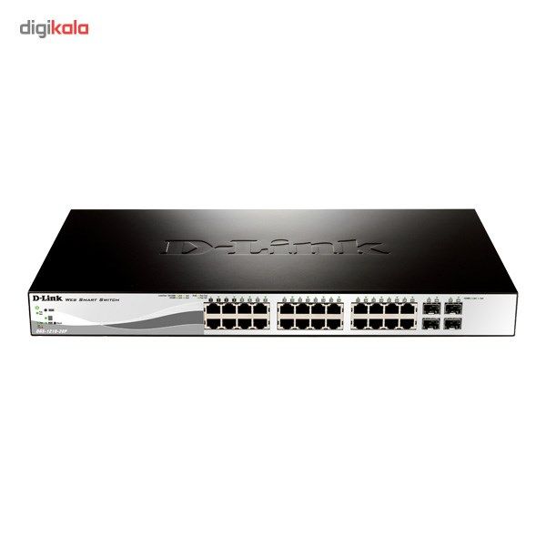 سوییچ 28 پورت مگابیتی و اسمارت دی-لینک مدل DES-1210-28P همراه با چهار پورت گیگابیتی main 1 1