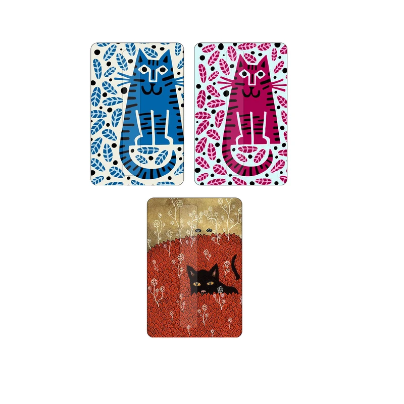 استیکر کارت مدل گربه cat کد ca133 مجموعه 3 عددی