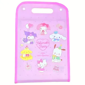 پوشه دکمه‌دار مدل دیوایدری طرح کرومی و سانریو سایز A3