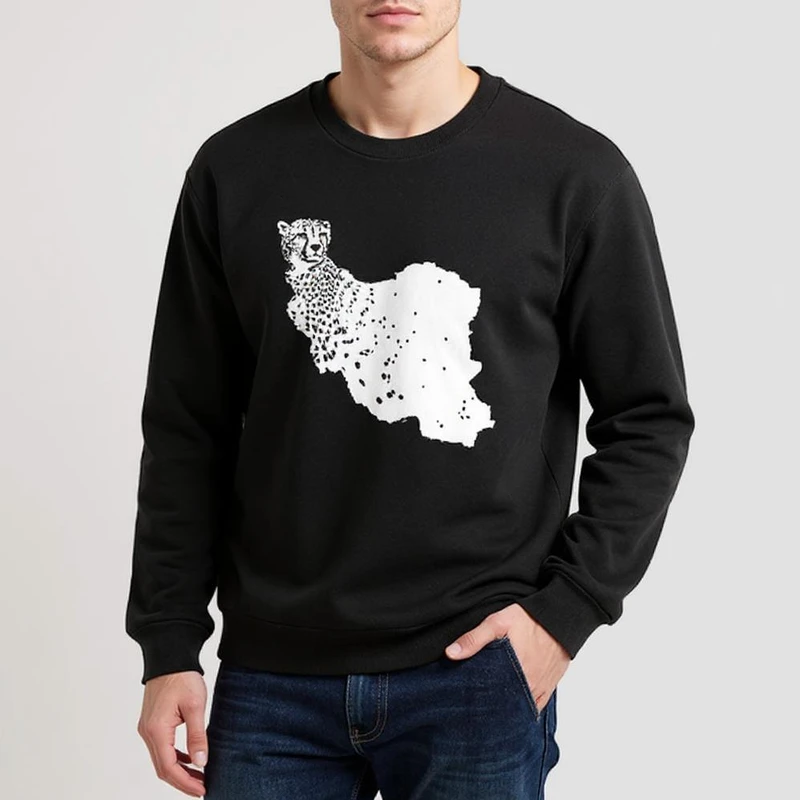 سویشرت مردانه مدل دورس ایرانی یوزپلنگ anm236