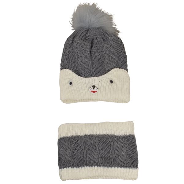 ست کلاه و شال گردن بچگانه مدل 4360