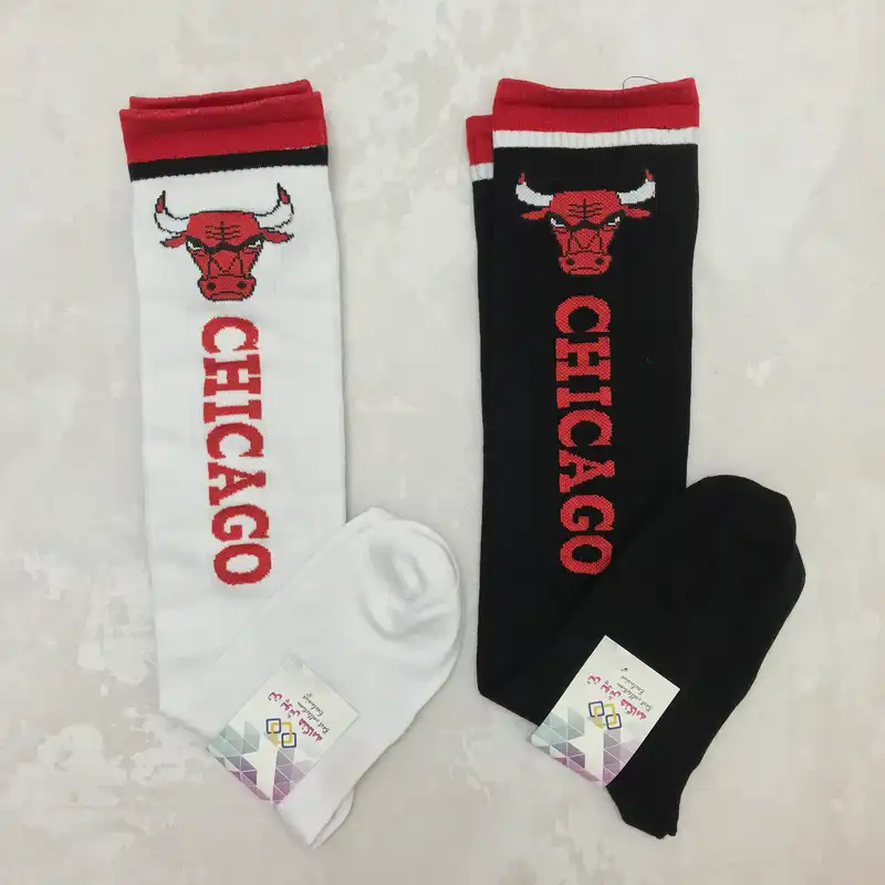 جوراب ورزشی ساق بلند مردانه تن پوش هنگامه مدل زیر زانو کش اسپرت پنبه شیکاگو بسته 2 عددی