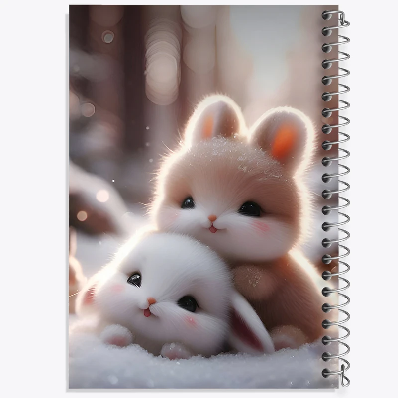 دفتر نقاشی 50 برگ خندالو طرح خرگوش های کیوت کد F7595