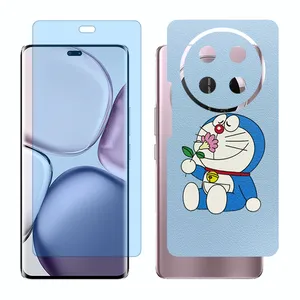 Glass Together model anti blue screen protector suitable for Honor X9c mobile phone with back cover sticker