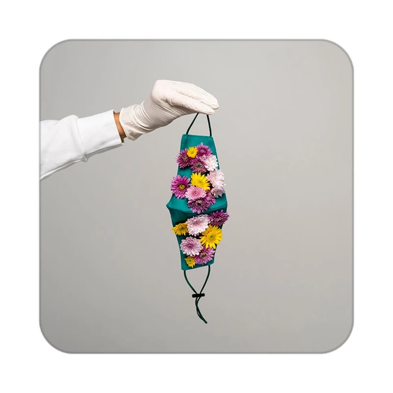 زیر لیوانی کاکتی طرح گل مدل mp19762