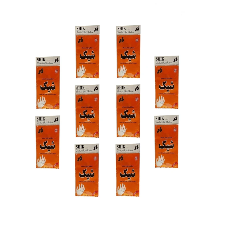 دستکش یکبار مصرف شیک کد sh10 ده بسته 100 عددی