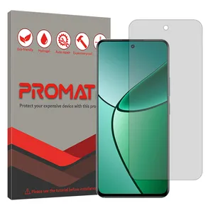 Promate Resistant model transparent screen protector suitable for Realme 12 Plus Mobile phone 