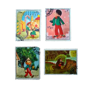 تمبر یادگاری مدل کارتونی کد bc-1283 مجموعه 4 عددی