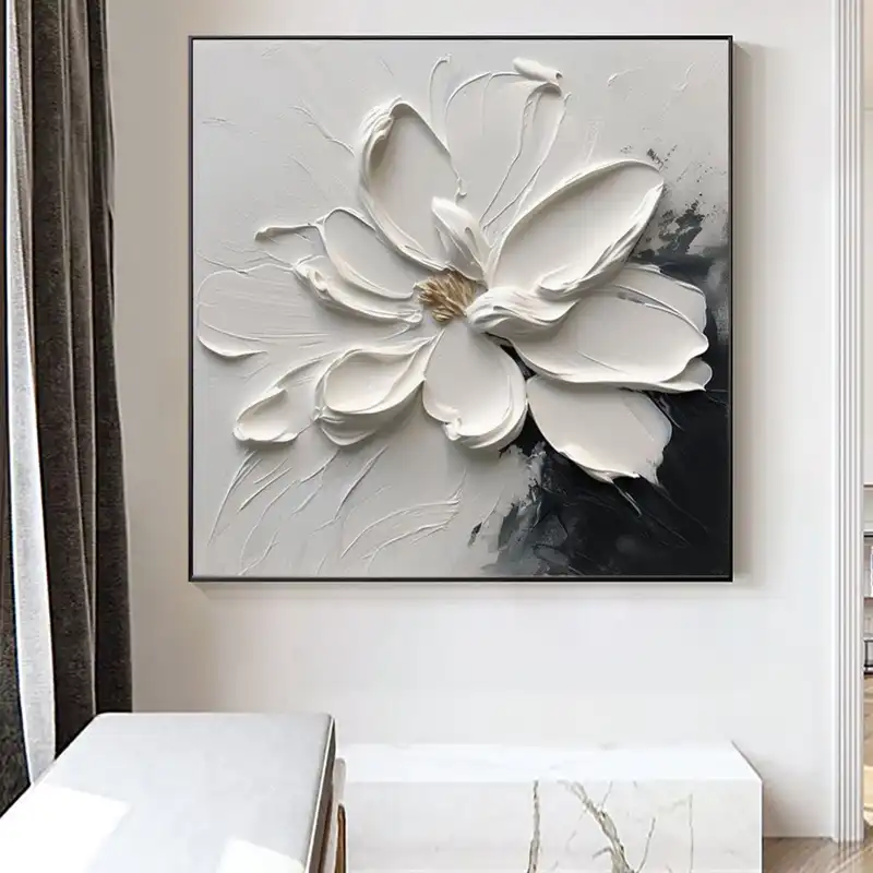 تابلو نقاشی اکریلیک برجسته طرح گل مدل t1