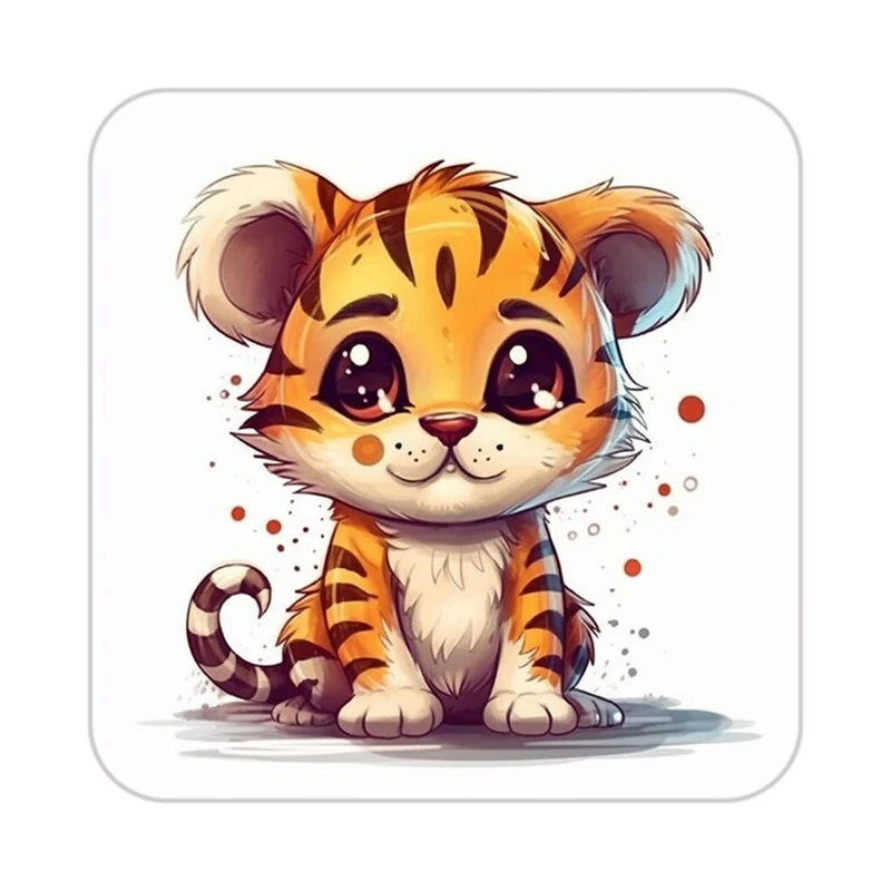 زیر لیوانی کاکتی طرح حیوانات کارتونی مدل mp28851