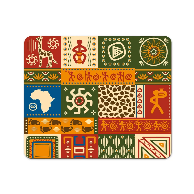 ماوس پد پاد آفرین مدل سنتی بوهو طرح گلیم فرش کد P400 سایز 19*24 سانتی متر