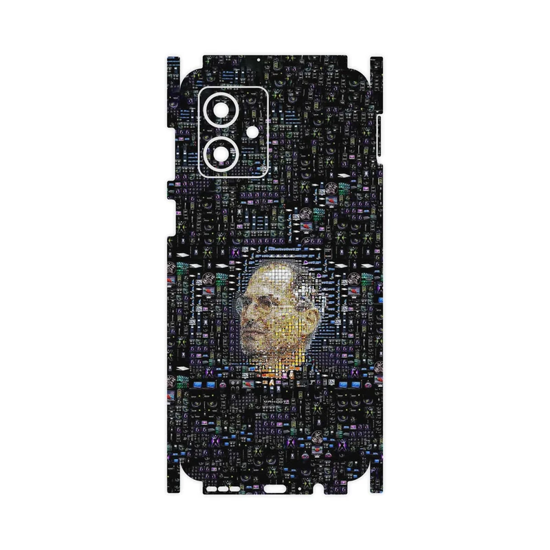 برچسب پوششی ماهوت مدل Collage of Steve Jobs 2-FullSkin مناسب برای گوشی موبایل موتورولا Moto G54