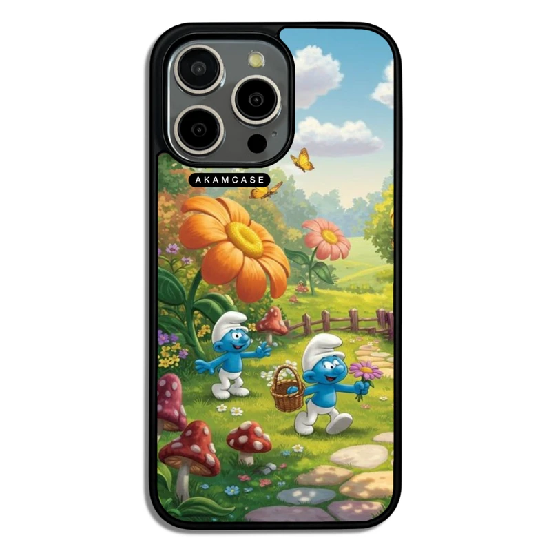 کاور آکام مدل AMC-WA15PROMAX-SMURFS-9 مناسب برای گوشی موبایل اپل iPhone 15 Pro Max