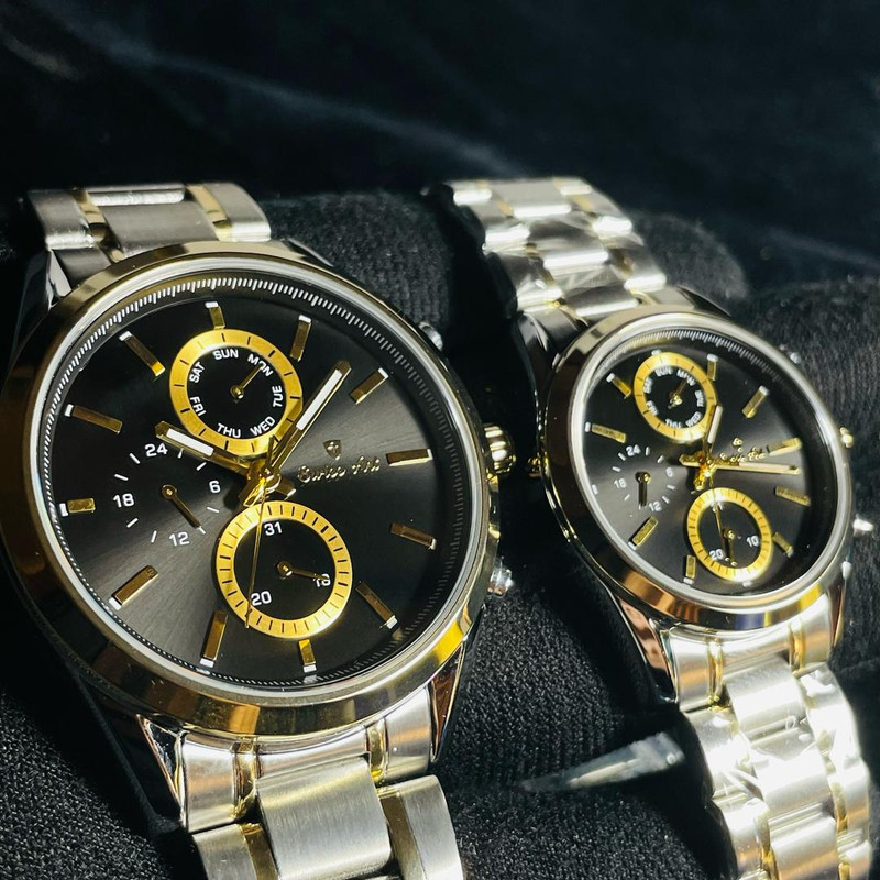 ست ساعت مچی عقربه‌ای زنانه و مردانه سوئیس آرت مدل 920134/135-09