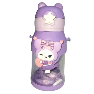 قمقمه کودک مدل نی دار طرح کرومی گنجایش 0.5 لیتر