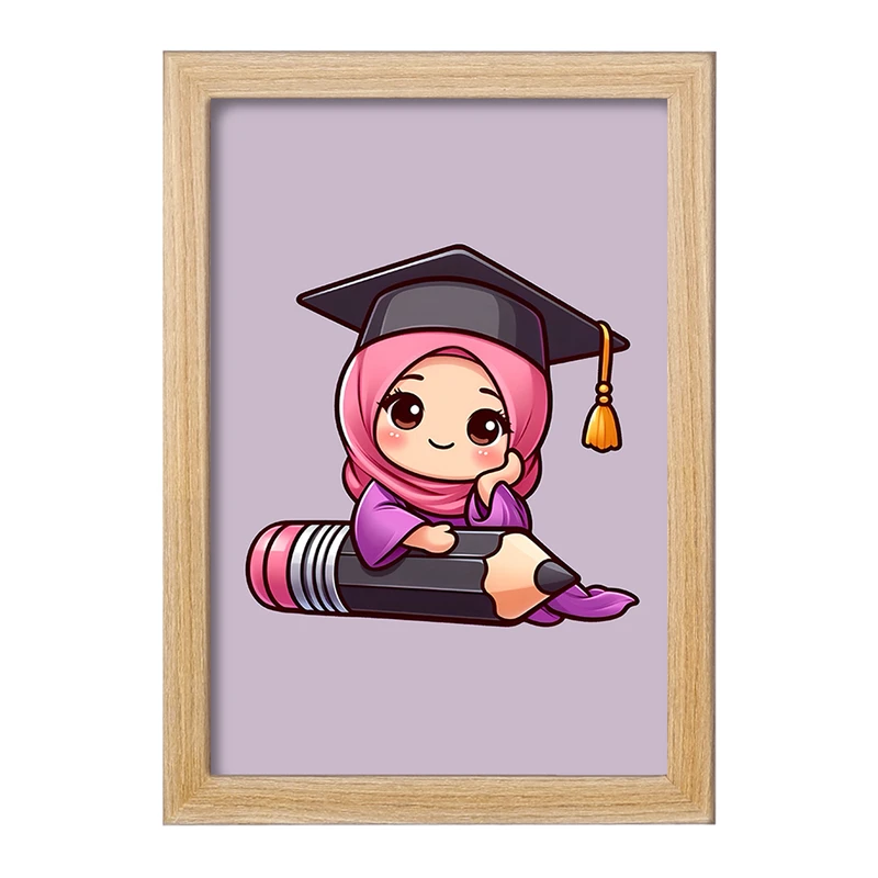 تابلو خندالو مدل دخترانه با حجاب کد F3774