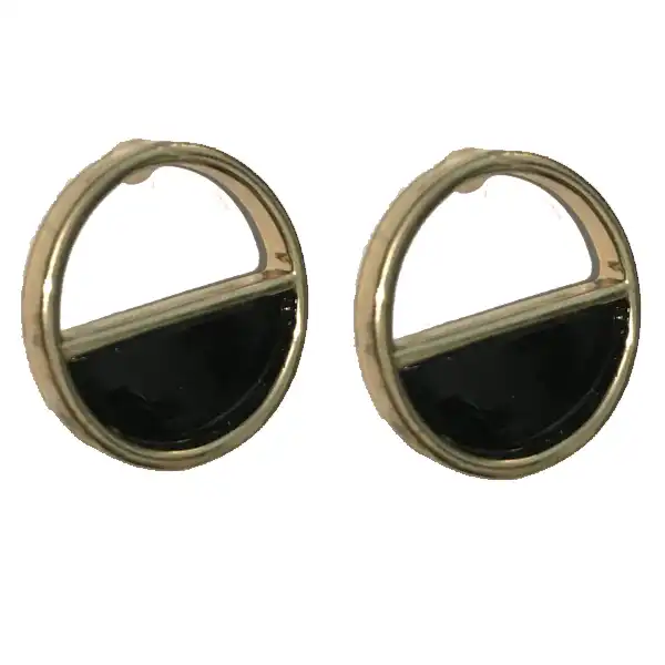 گوشواره زنانه مدل میخی نیم دایره