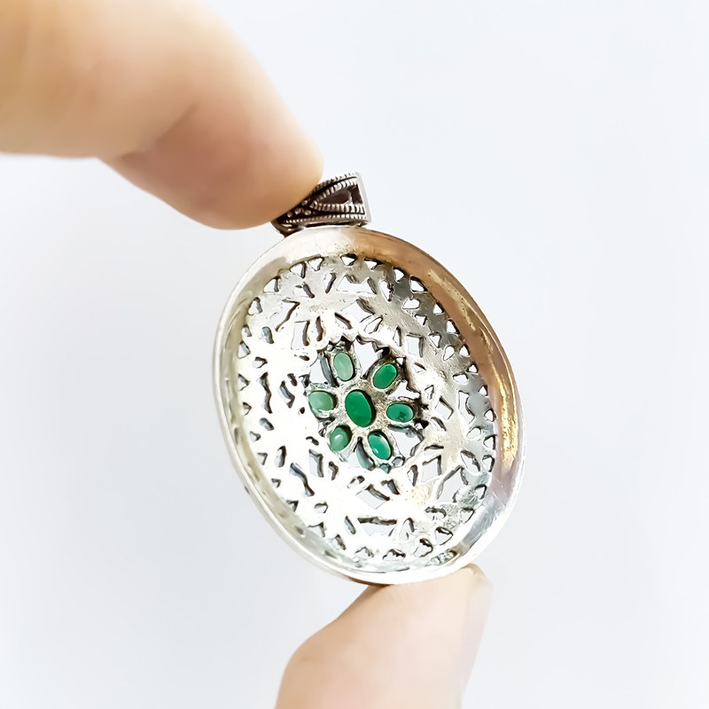 آویز گردنبند نقره زنانه کد 5464