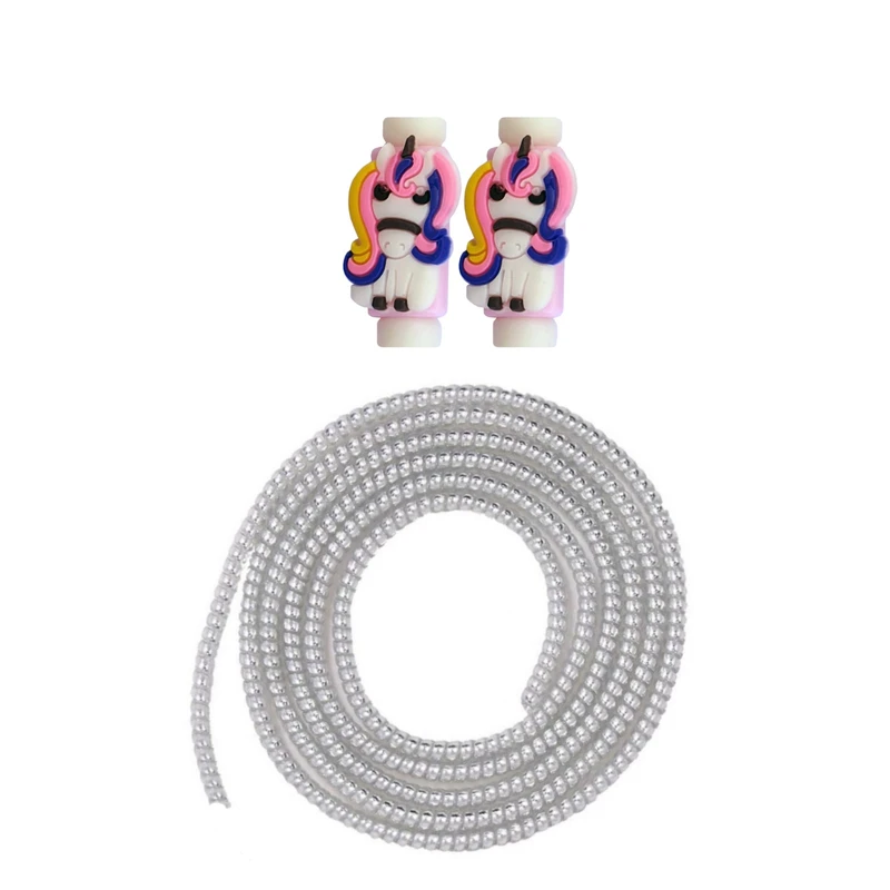 محافظ کابل شارژ و هندزفری طرح اسب شاخدار مدل Unicorn11 بسته سه عددی 