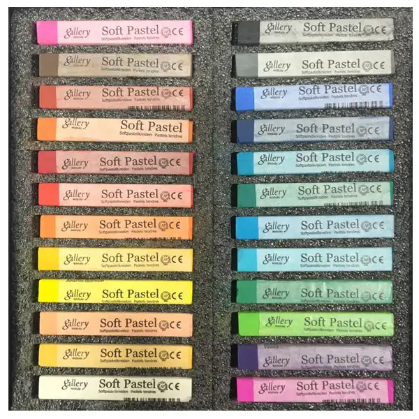 پاستل گچی 24 رنگ گالری مدل تولیپ MVP24