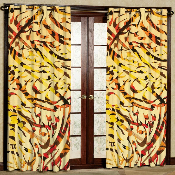 پرده مدل مخمل پانچی کد 6556 سایز 280x140 سانتی متر