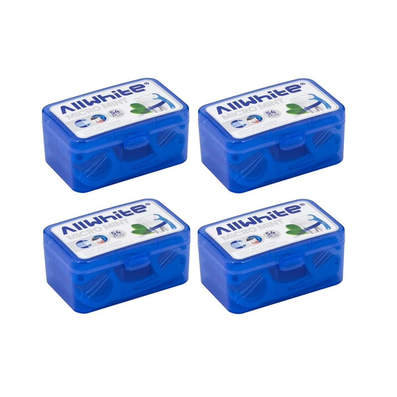 نخ دندان آل وایت مدل micro mint مجموعه 4 عددی