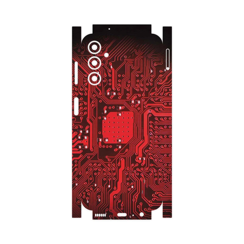 برچسب پوششی ماهوت مدل Red_Printed_Circuit_Board-FullSkin مناسب برای گوشی موبایل سامسونگ Galaxy A14
