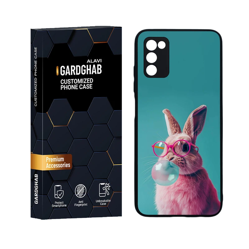 کاور گارد قاب علوی مدل دور ژله ای فانتزی مناسب برای گوشی موبایل سامسونگ Galaxy A03s