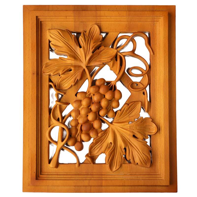 دیوارکوب طرح انگور چوبی مدل مستطیل کد 850025
