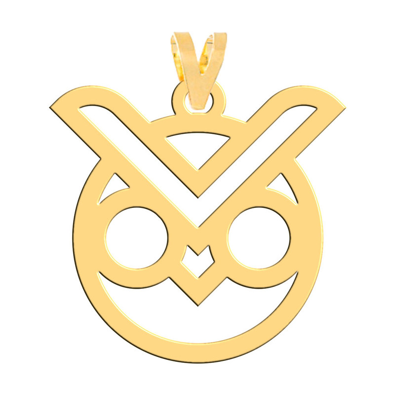 آویز گردنبند طلا 18 عیار زنانه فرشته مدل جغد WNL-000463