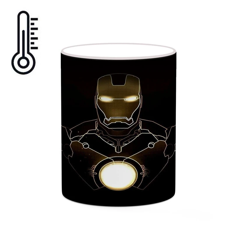 ماگ حرارتی کاکتی مدل مرد آهنی Iron Man کد mgh39114