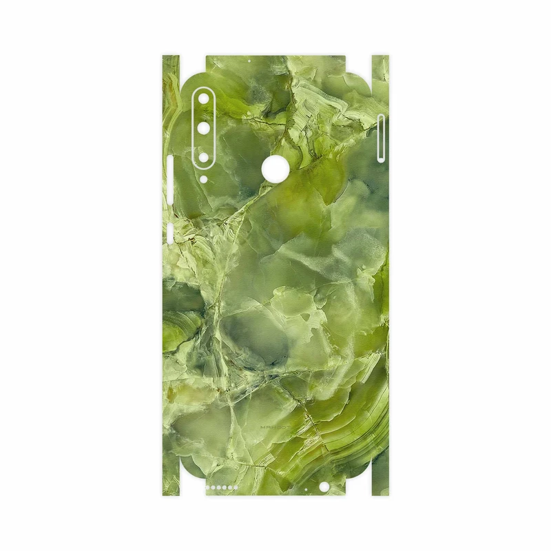 برچسب پوششی ماهوت مدل Green Crystal Marble-FullSkin مناسب برای گوشی موبایل هوآوی Y7p
