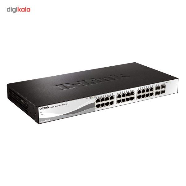 سوییچ 28 پورت مگابیتی و اسمارت دی-لینک مدل DES-1210-28P همراه با چهار پورت گیگابیتی main 1 2