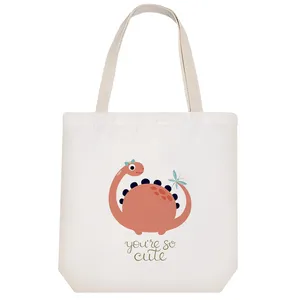 ساک خرید پارچه ای خندالو طرح دایناسور مدل توت بگ کد 1807