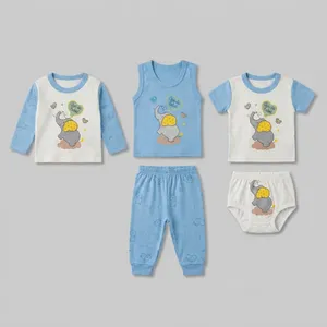 Baby 5-Piece Clothing Set - Kind Elephant Model